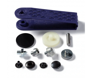 Capse anorak cu fixare prin presare, 15mm, negru oxidat - Prym 390302